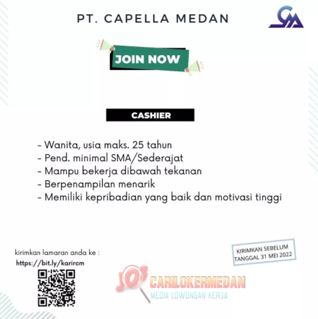 Info Lowongan Kerja Sma Smk Di Pt Capella Medan Mei