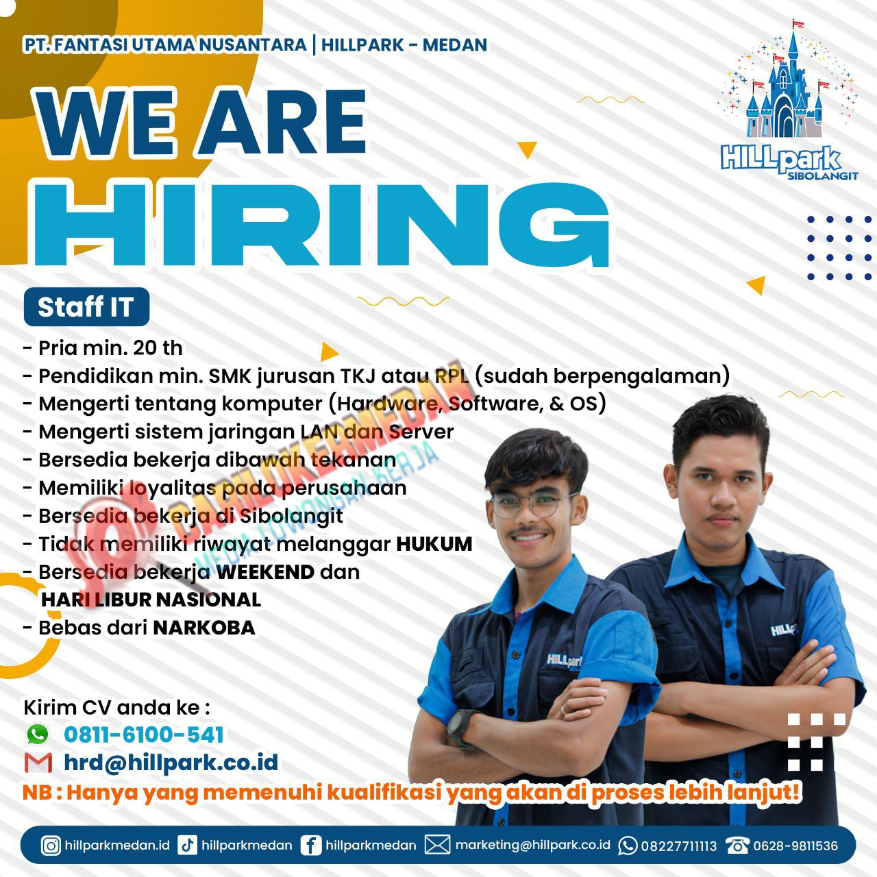 Loker Tamatan SMA SMK Di Hillpark Sibolangit April 2023