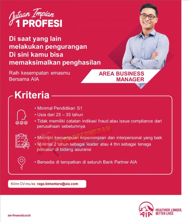 Lowongan Kerja Tamatan S1 Di PT AIA Financial Indonesia Medan