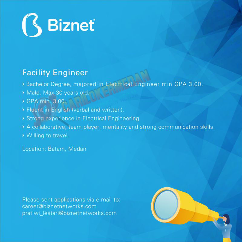 Lowongan Kerja Lulusan S1 Di Biznet Networks Medan Desember 2020