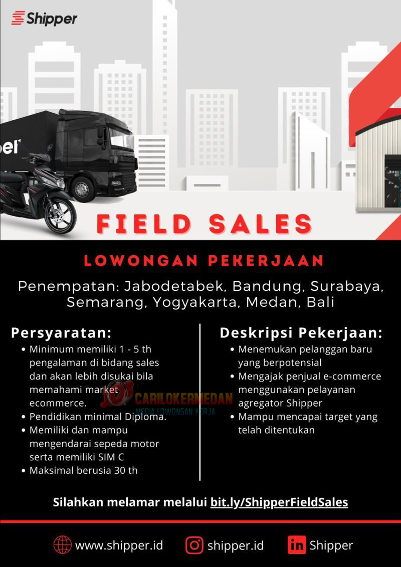 Loker D3 S1 Di PT Shippindo Teknologi Logistik Medan Agustus 2021