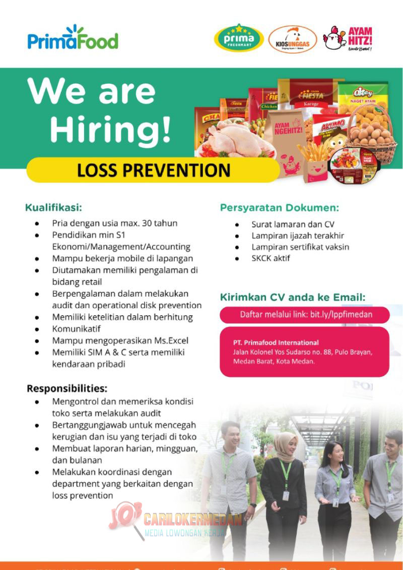 Loker Tamatan S1 Di PT Primafood International Medan September 2021