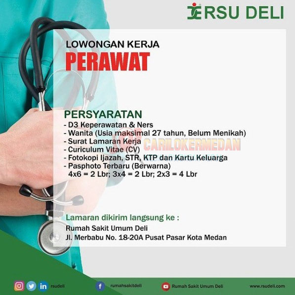 Lowongan Kerja D3 S1 Di RSU Deli Medan September 2021