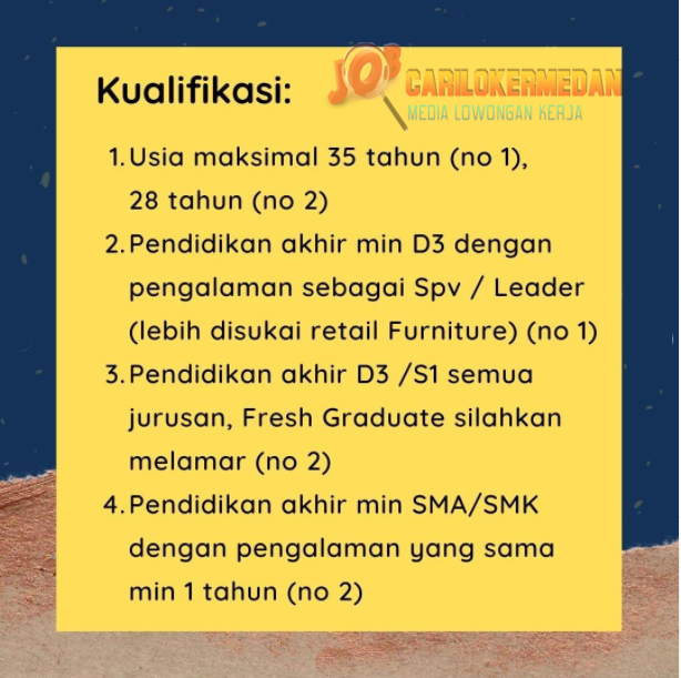 Lowongan Kerja D3 S1 Di Kawan Lama Group Medan Januari 2022 2