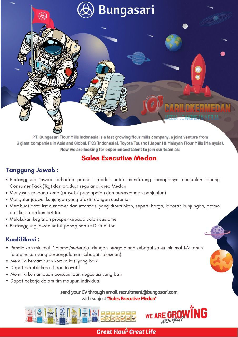 Loker D3 S1 Di PT Bungasari Flour Mills Indonesia Medan Februari 2022