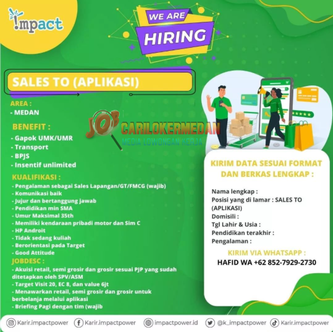 Loker SMA SMK Di PT Impact Power Mandiri Medan Maret 2022