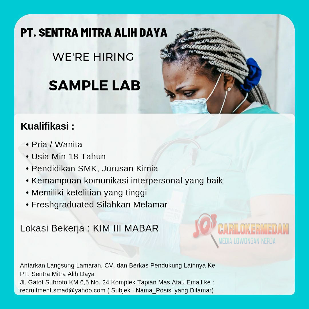 Loker SMA SMK S1 Di PT Sentra Mitra Alih Daya Medan Juni 2022 2