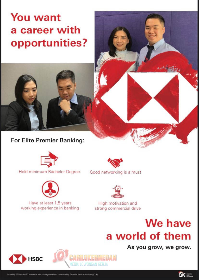 Lowongan Kerja S1 Di PT Bank HSBC Indonesia Medan Juni 2022 1
