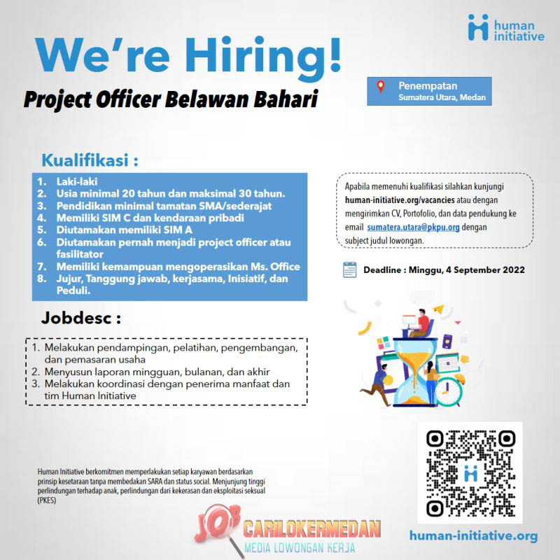 Loker SMA SMK Di Human Initiative Medan September 2022