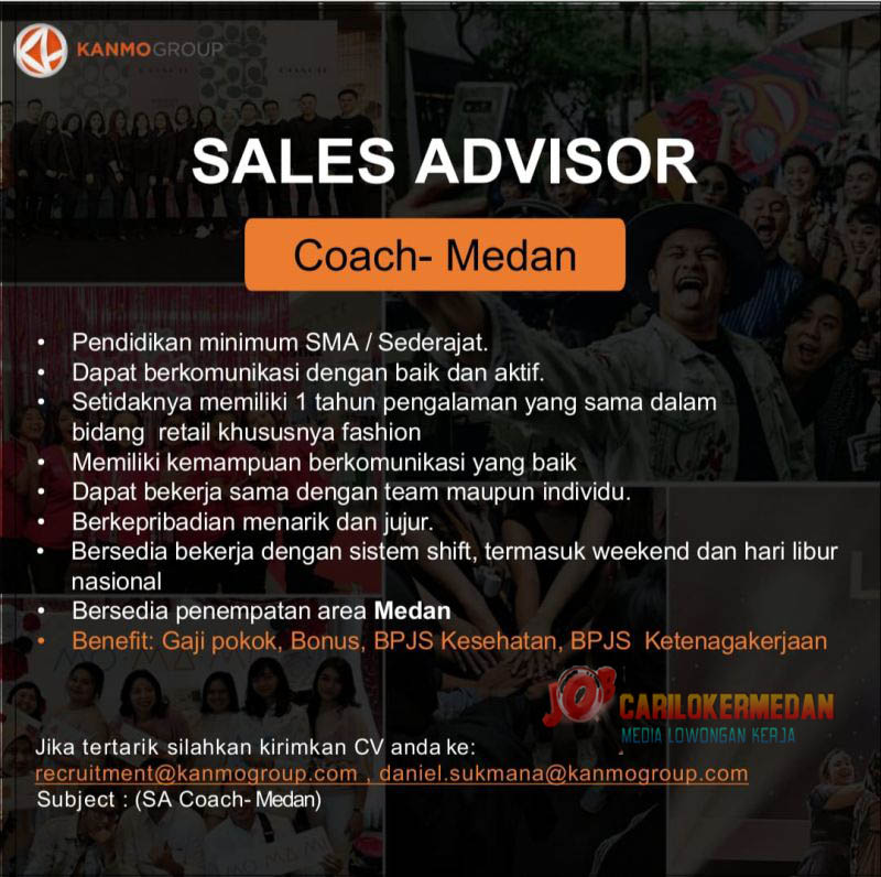 Loker SMA SMK Di Kanmo Group Medan September 2022