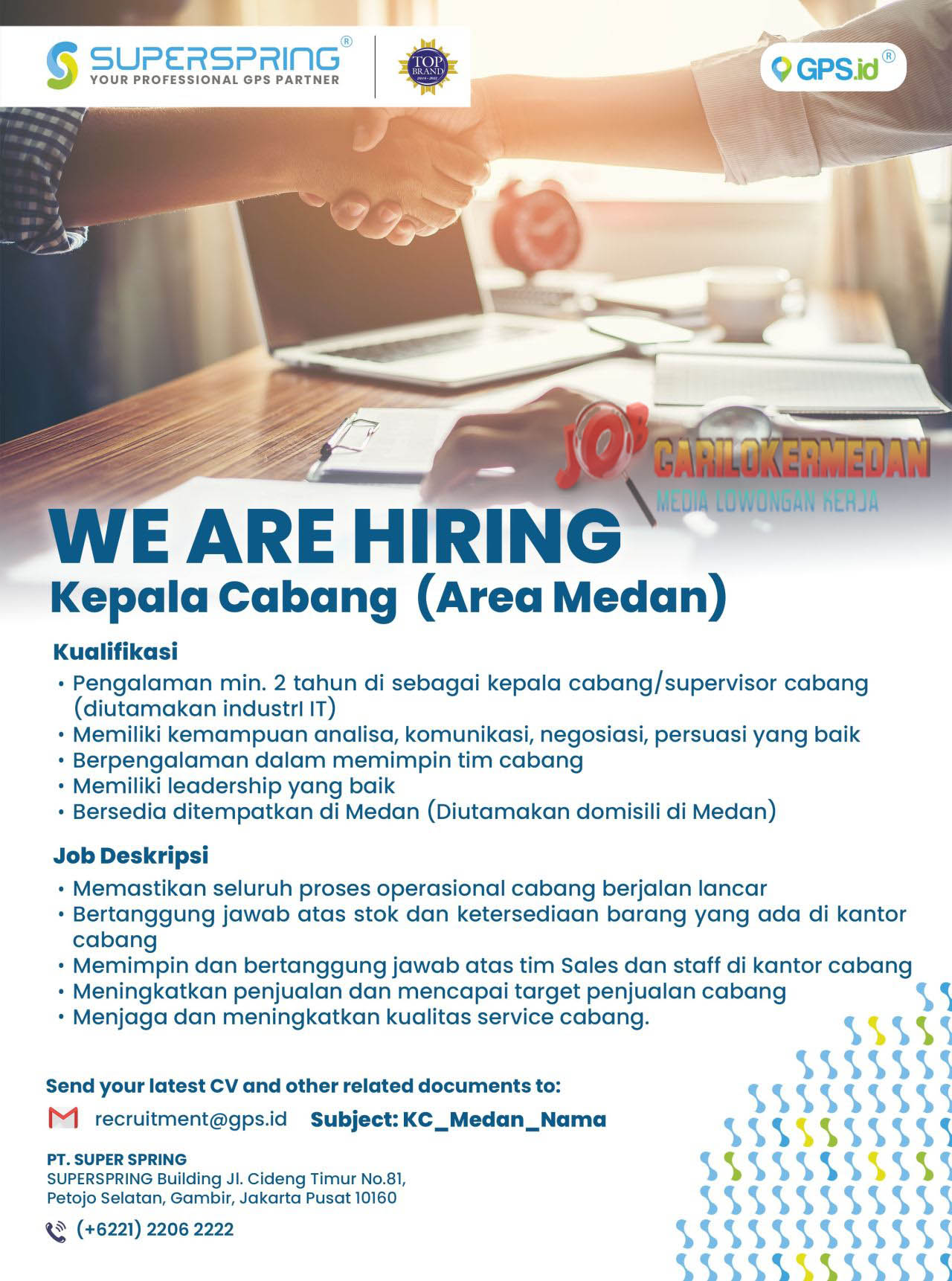 Loker Tamatan SMA SMK STM D3 S1 Di PT Super Spring Medan 1