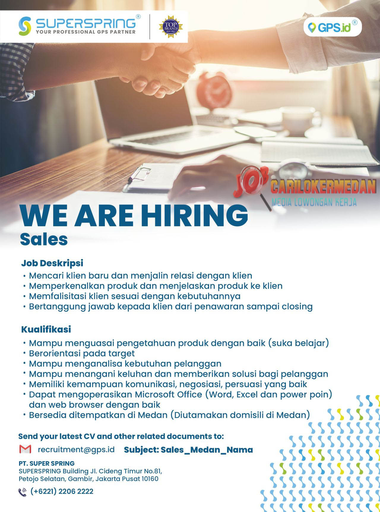 Loker Tamatan SMA SMK STM D3 S1 Di PT Super Spring Medan 2