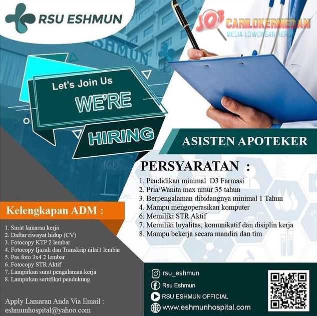 Loker SMA SMK D3 Di RSU Eshmun Marelan Medan Oktober 2022 1