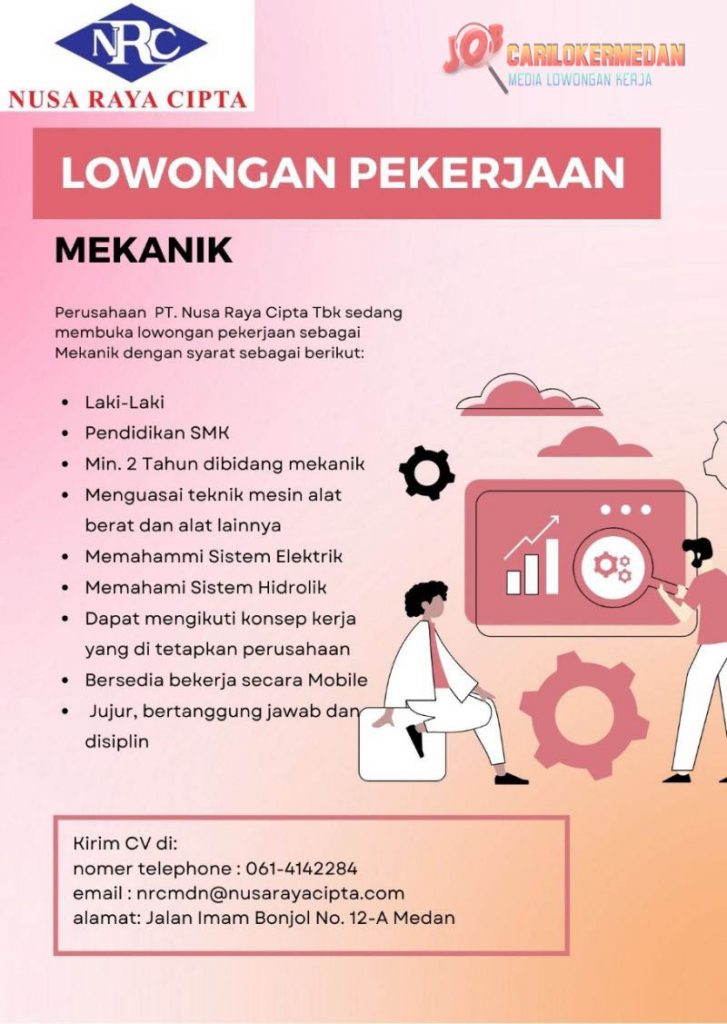 Lowongan Kerja Di Pt Nusa Raya Cipta Tbk Medan Oktober