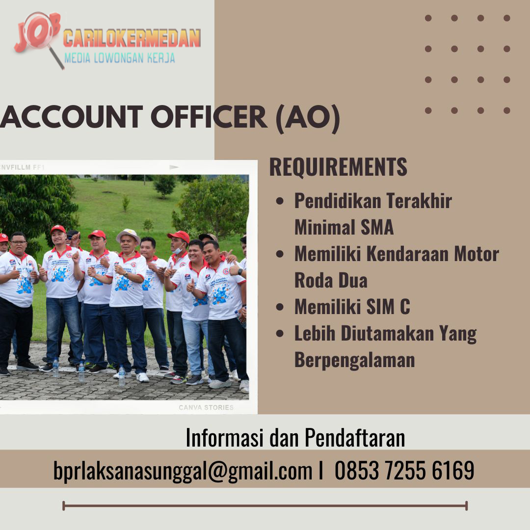 Loker SMA D3 S1 Di PT BPR Laksana AbadiSunggal Medan 1