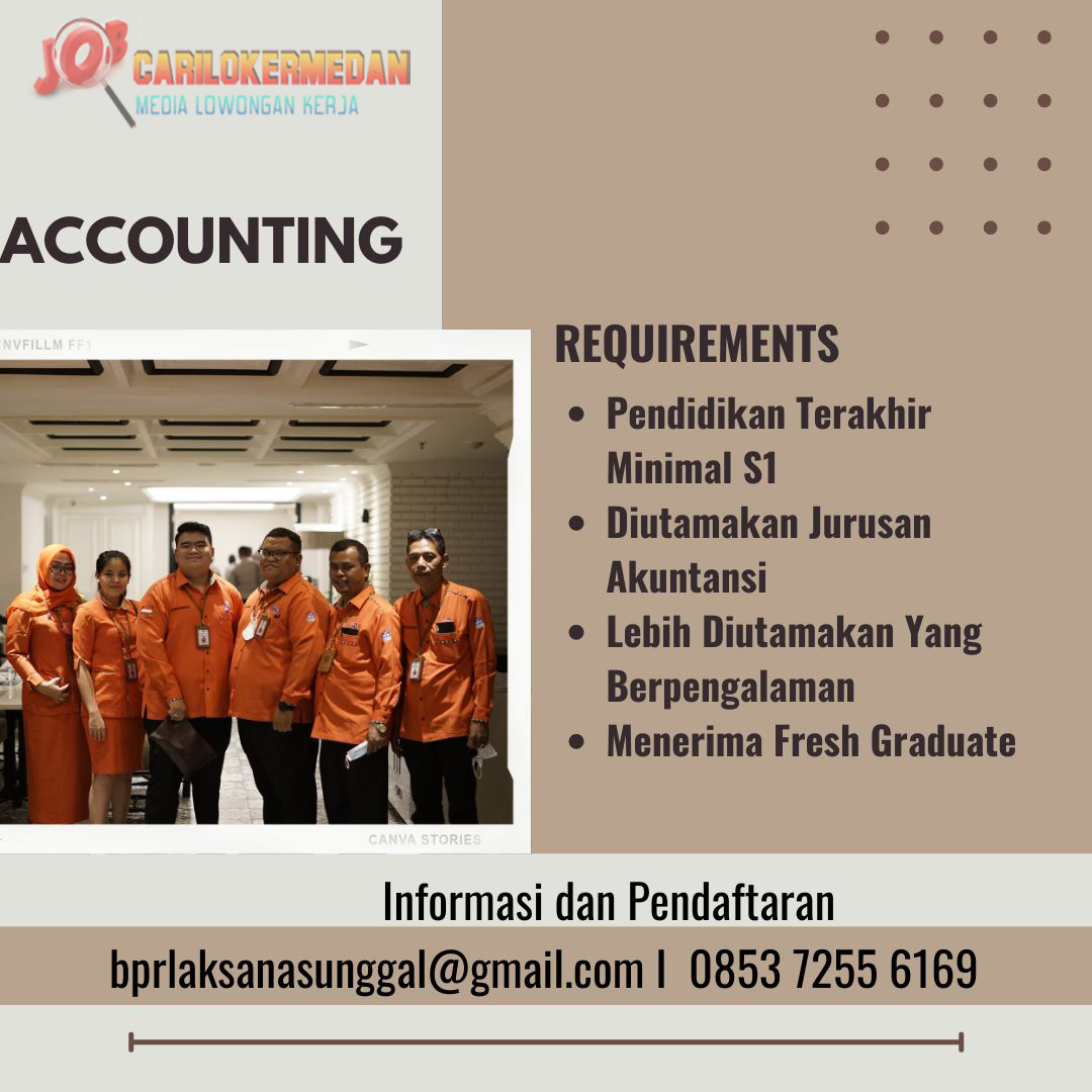 Loker SMA D3 S1 Di PT BPR Laksana AbadiSunggal Medan 3