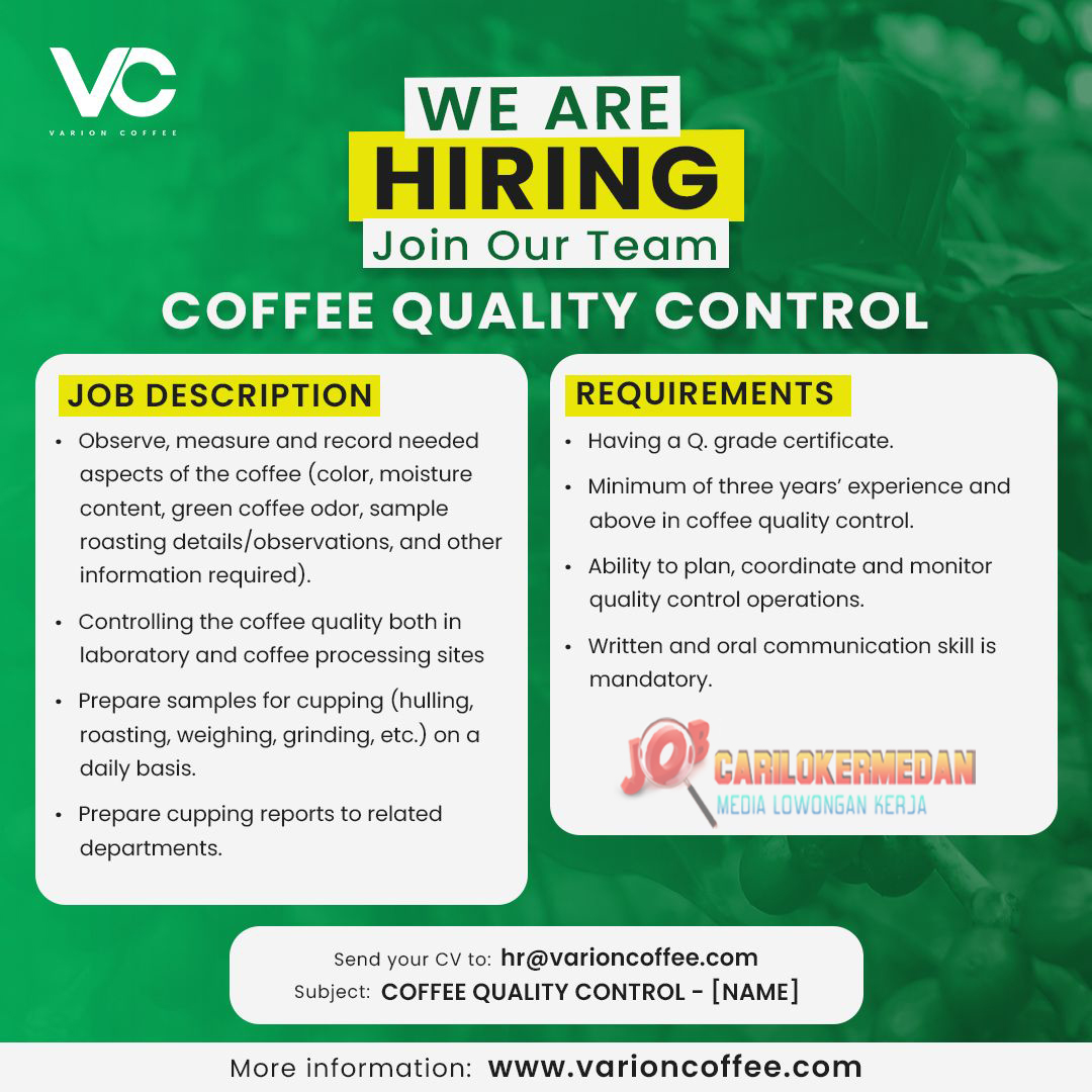 Lowongan Kerja Di Varion Coffee Medan November 2022