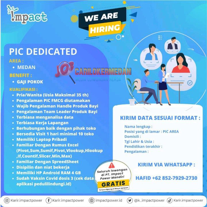 Loker Di PT Impact Power Mandiri Medan Desember 2022