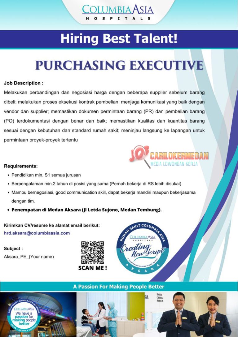 Loker Tamatan S1 Di RSU Columbia Asia Medan Desember 2022