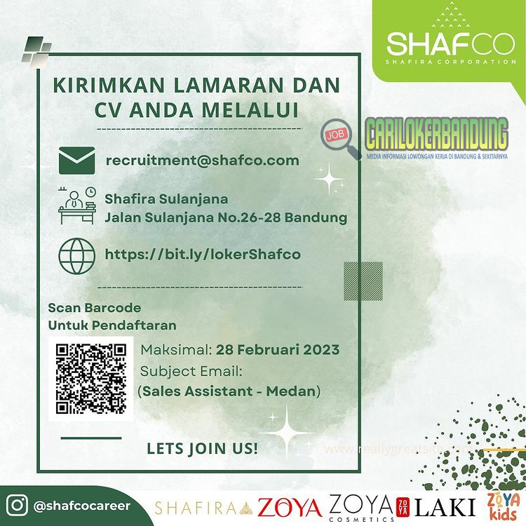 Lowongan Kerja Di Shafira Corporation Medan Januari 2023 2