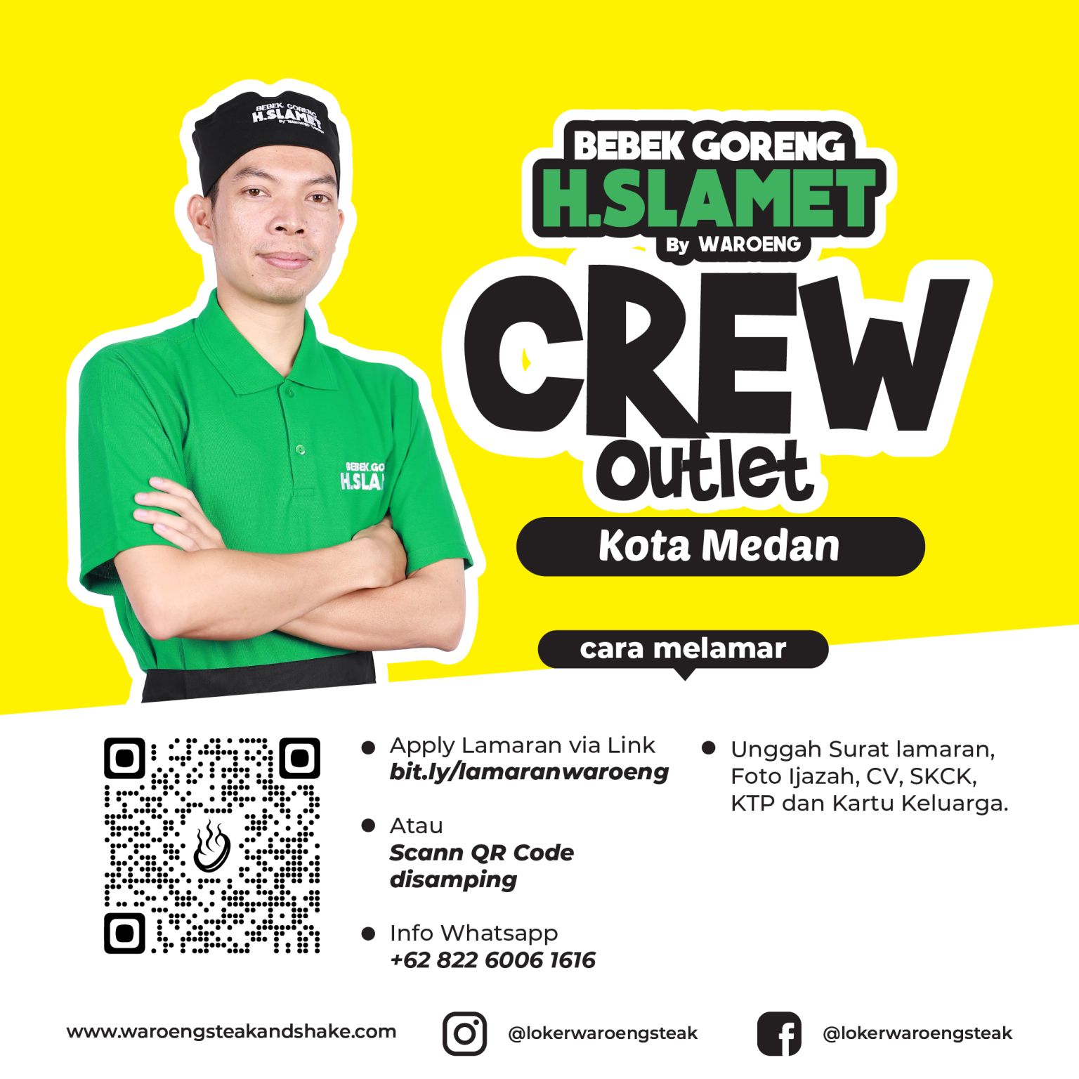 Loker Di PT Waroeng Steak Indonesia Medan Februari 2023