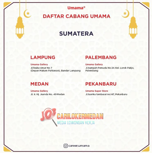 Loker Tamatan SMA SMK Di Umama Gallery Medan Februari 2023 2