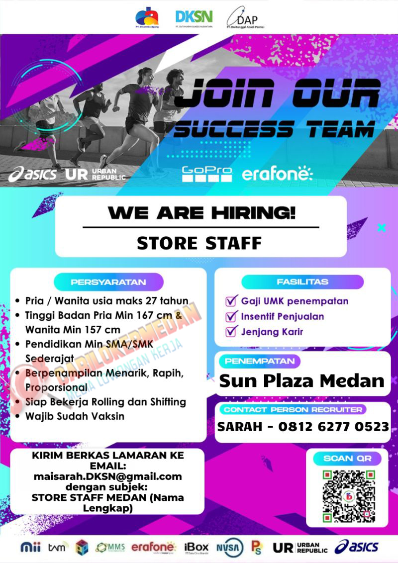 Loker SMA SMK Di PT Duta Karya Sukses Nusantara Medan 2023