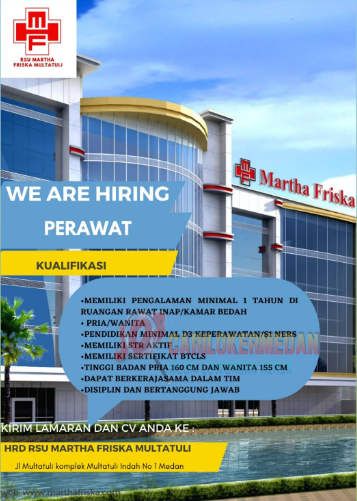 Info Loker D3 S1 Di RSU Martha Friska Multatuli Medan Juni 2023