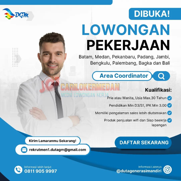 Loker D3 S1 Di PT Duta Generasi Mandiri Medan Juli 2023