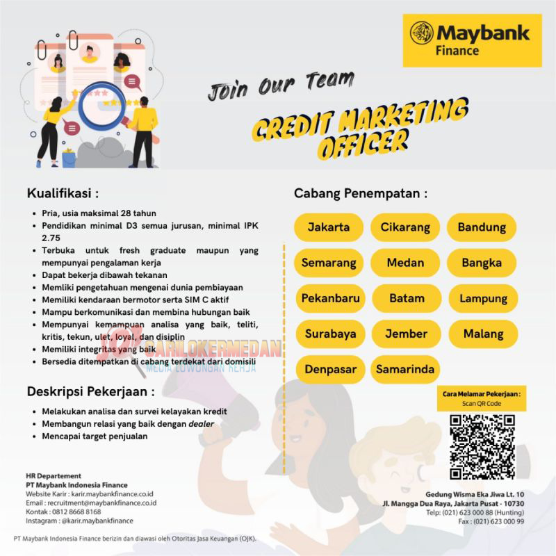 Loker D3 S1 Di PT Maybank Indonesia Finance Medan 2023