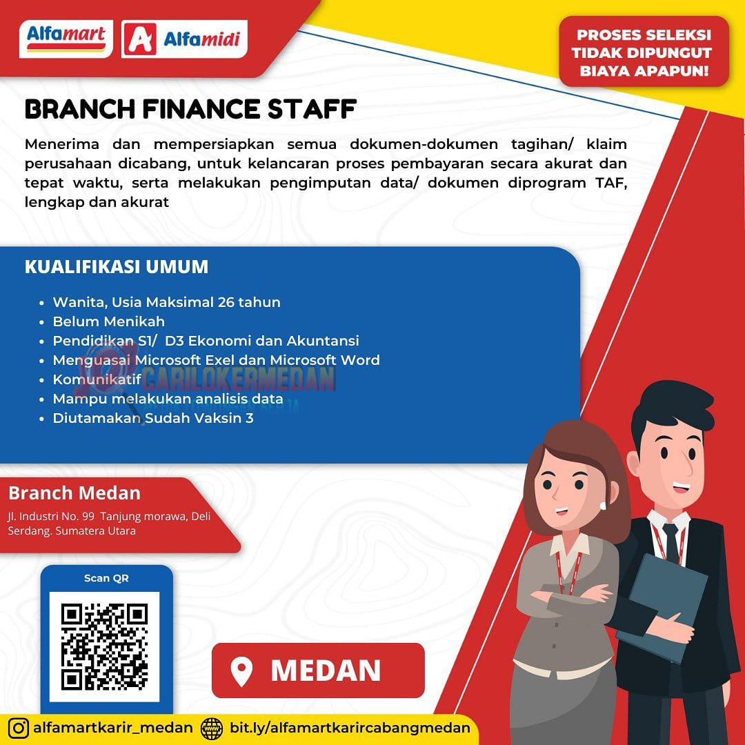 Loker D3 S1 Di PT Sumber Alfaria Trijaya Alfamart Medan 2023