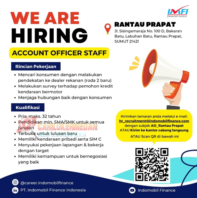 Loker SMA SMK Di PT Indomobil Finance IMFI R Prapat 2023