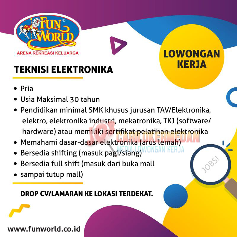 Lowongan Kerja SMK Di PT Funworld Prima Medan Juli 2023