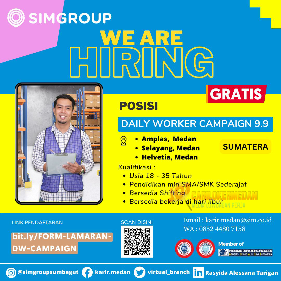 Loker SMA SMK Di PT Swakarya Insan Mandiri Medan 2023