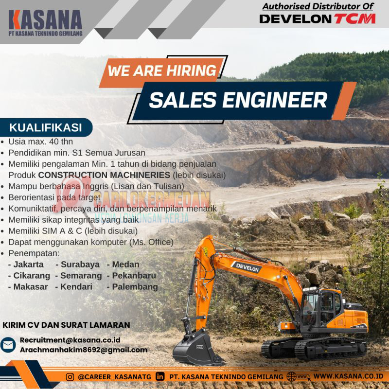 Loker S1 Di PT Kasana Teknindo Gemilang Medan Desember 2023