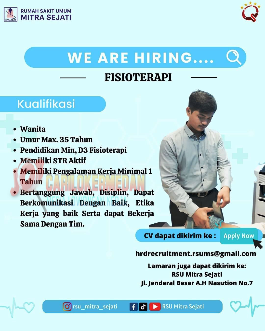 Loker SMA SMK D3 S1 S2 Di RSU Mitra Sejati Medan 2023 3