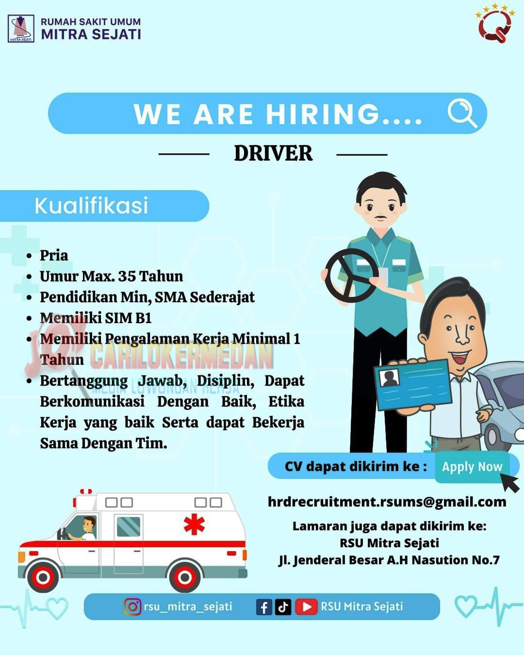 Loker SMA SMK D3 S1 S2 Di RSU Mitra Sejati Medan 2023 4