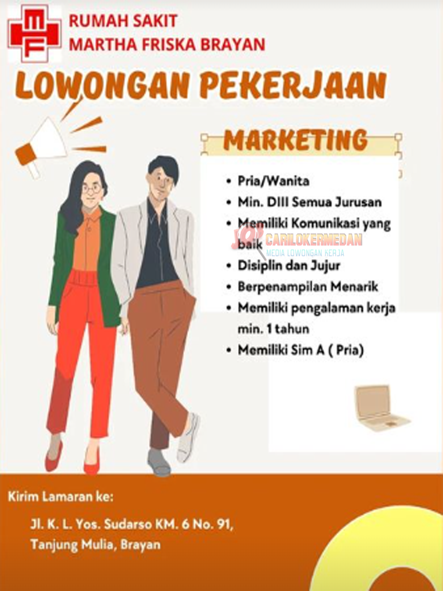 Loker D3 S1 Di RSU Martha Friska Brayan Medan Desember 2023