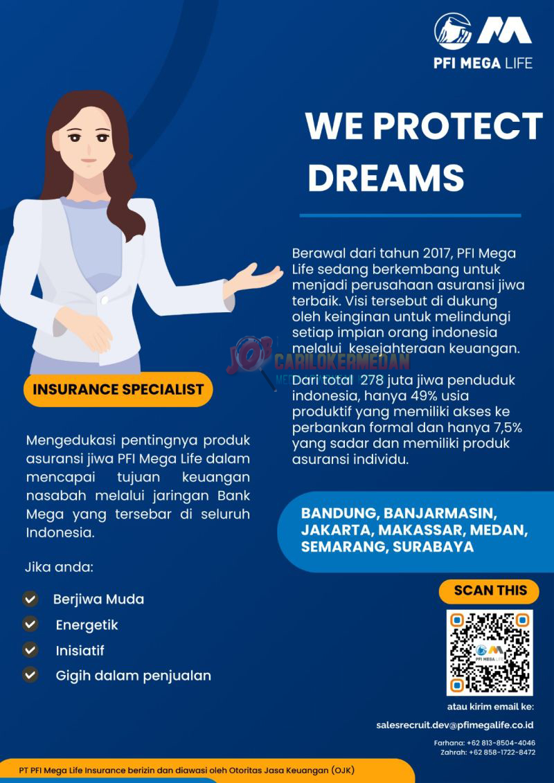 Loker Di PT PFI Mega Life Insurance Medan Desember 2023