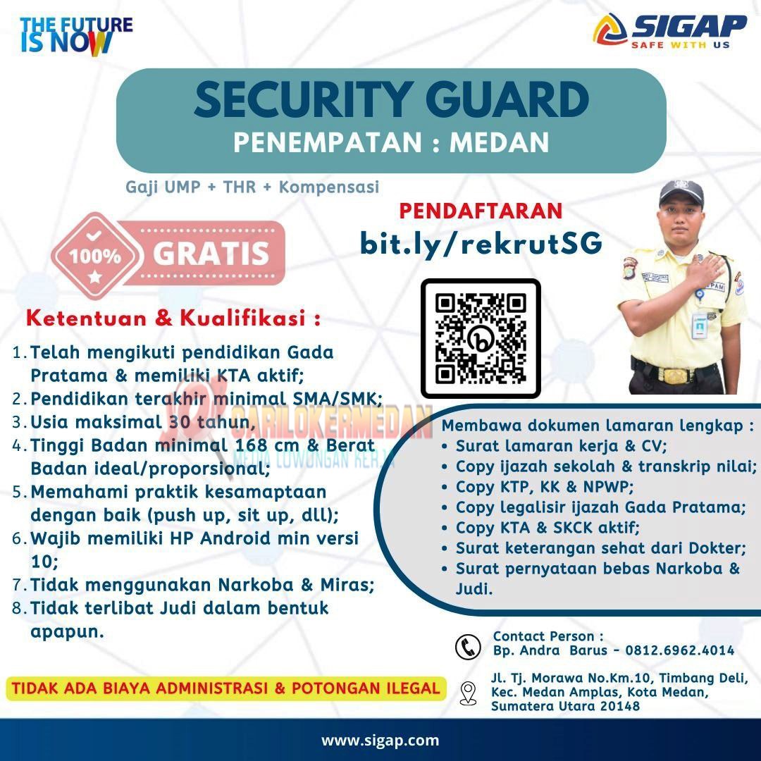 Loker SMA SMK Di PT Sigap Prima Astrea Medan Desember 2023