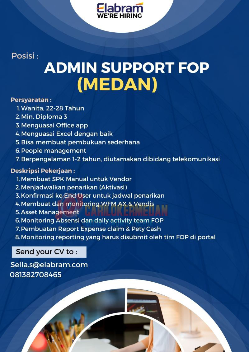 Loker D3 S1 Di PT Elabram Systems Medan Januari 2024