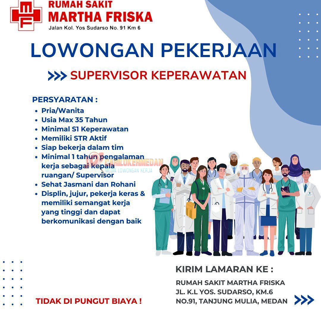 Loker D3 S1 Di RSU Martha Friska Brayan Medan Mei 2024