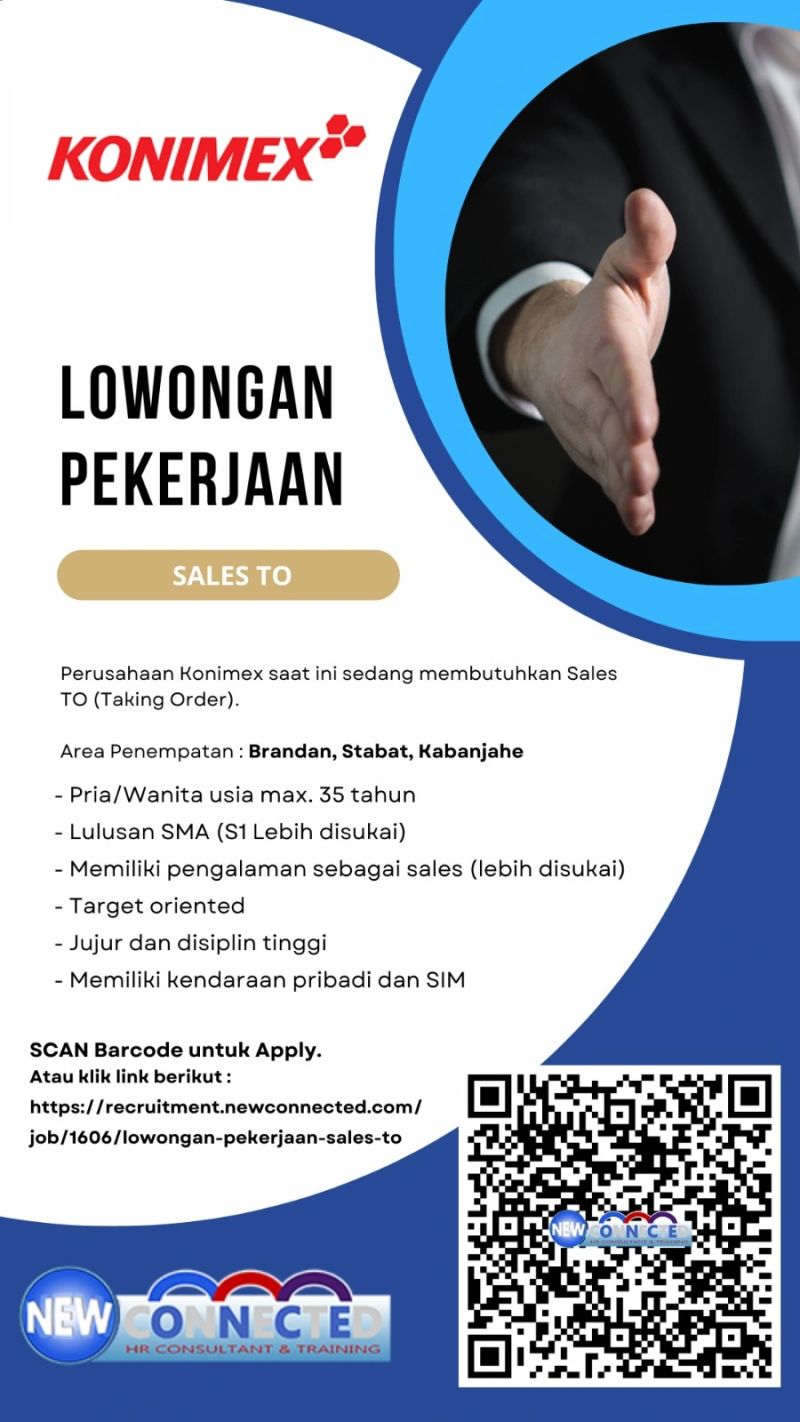 Loker SMA SMK S1 Di PT Cipta Arta Nadia New Connected 2024