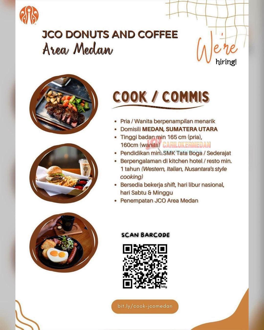 Lowongan Kerja SMK Di JCO Donuts & Coffee Medan Mei 2024