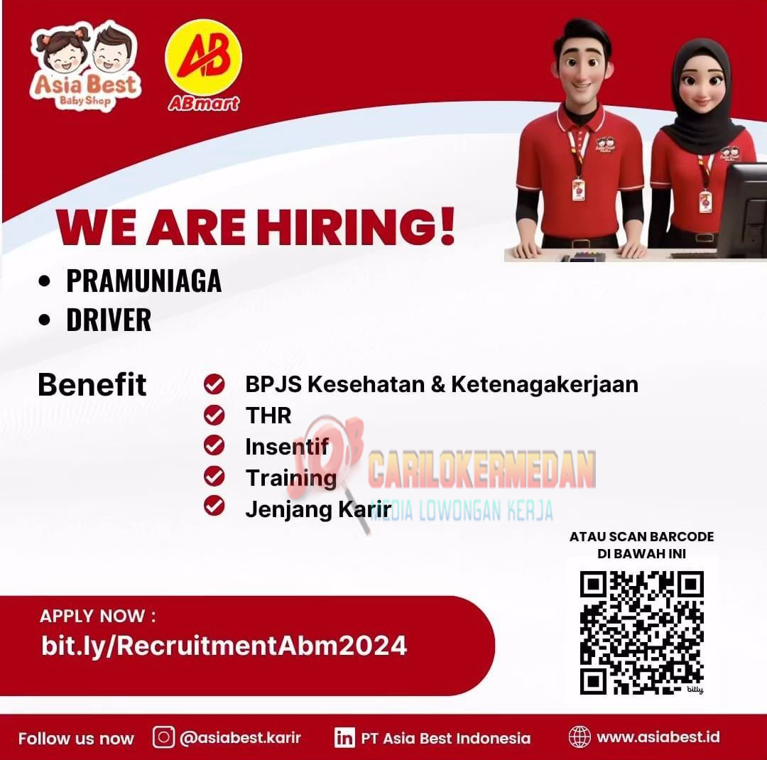 Loker Tamatan SMA SMK Di PT Asia Best Indonesia Medan 2024 1