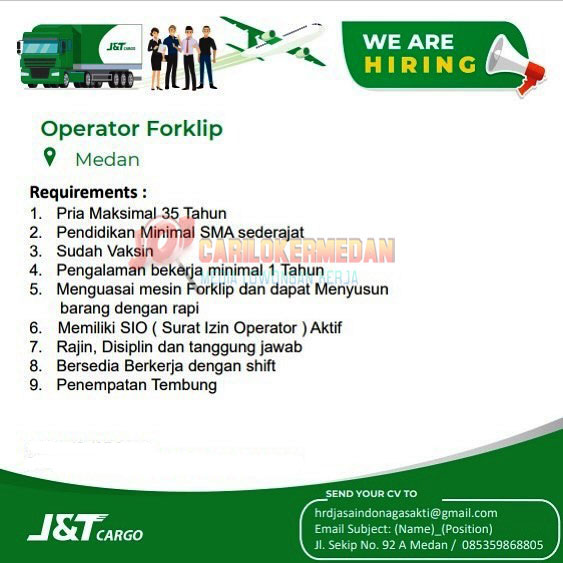 Loker SMA SMK Di PT Global Jet Cargo Medan Tembung 2024 New