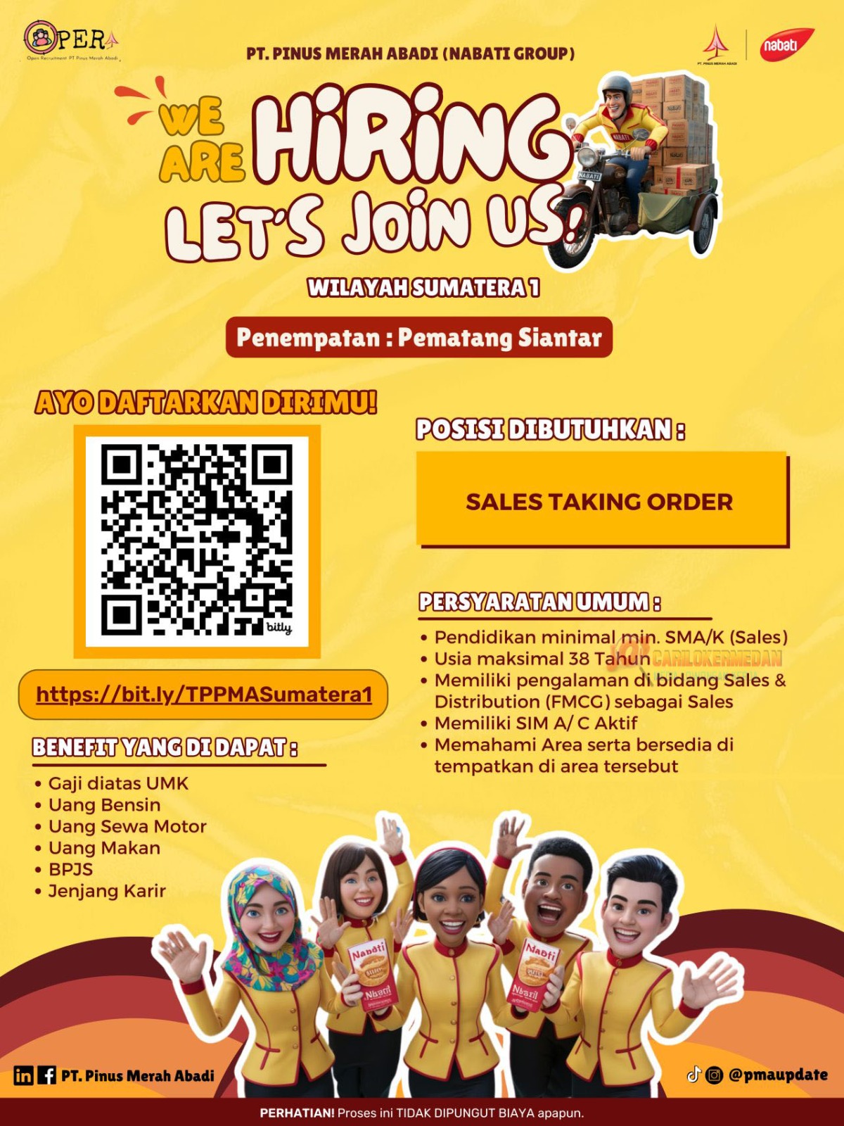 Loker SMA SMK Di PT Pinus Merah Abadi Medan Siantar 2024 2
