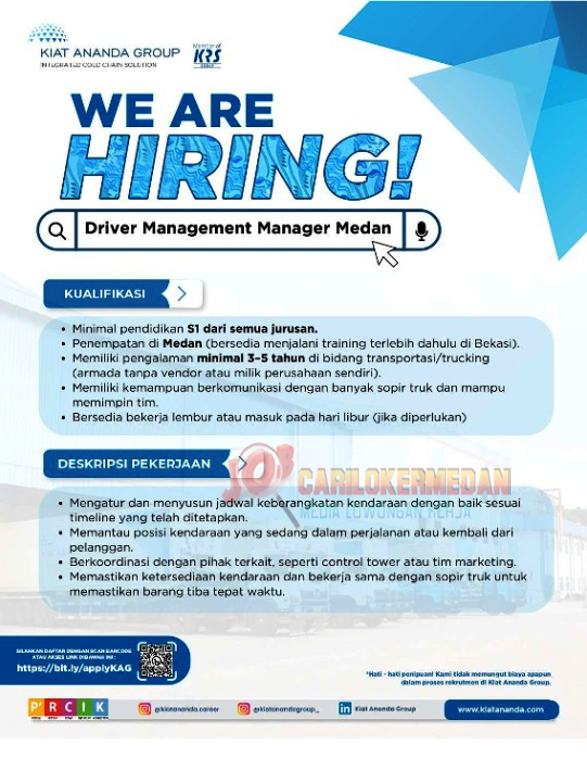Loker Tamatan S1 Di Kiat Ananda Group Medan November 2024