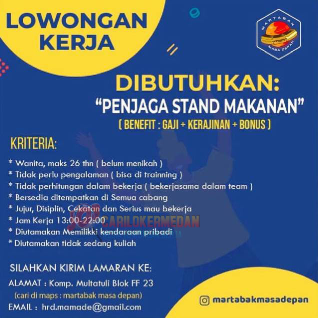 Lowongan Kerja Di Martabak Masa Depan Medan November 2024