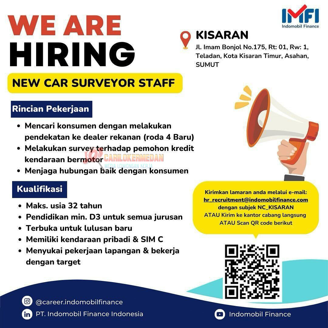 Loker D3 S1 Di PT Indomobil Finance Indonesia Kisaran 2024